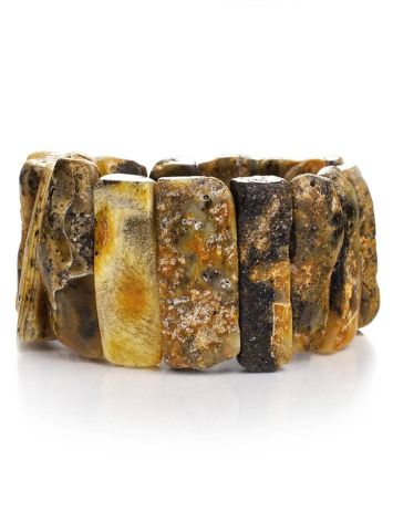 Raw Amber Beaded Bracelet The Volcano, image , picture 3
