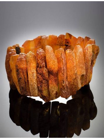 Raw Amber Beaded Bracelet The Volcano, image , picture 2