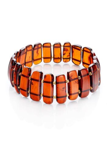 Cherry Amber Stretch Bracelet, image 