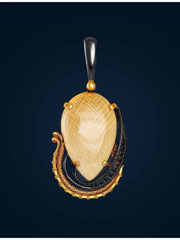 Gold-Plated Pendant With Natural Mammoth Tusk The Era, image , picture 2