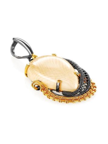 Gold-Plated Pendant With Natural Mammoth Tusk The Era, image , picture 3