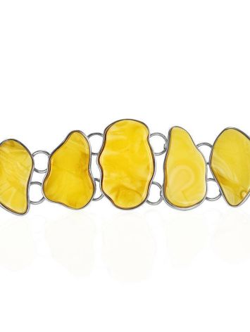 Wonderful Honey Amber Bracelet In Sterling Silver The Trinidad, image , picture 3