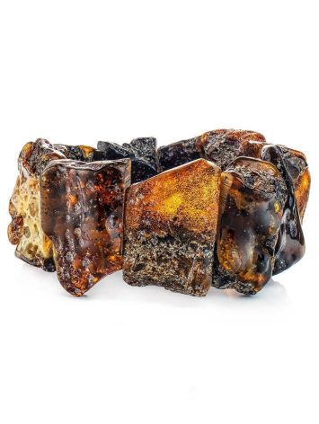 Raw Amber Beaded Bracelet The Volcano, image , picture 3