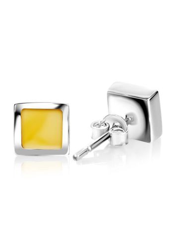 Honey Amber Earrings In Sterling Silver The London, image , picture 3