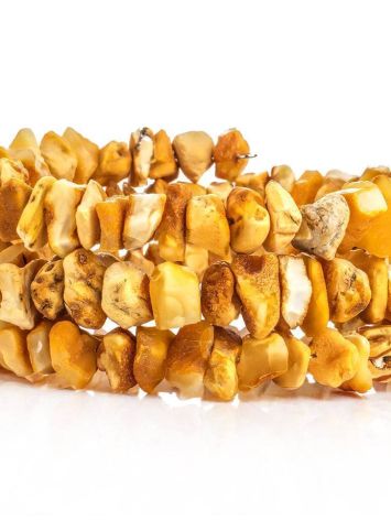 Unpolished Honey Amber Wrap Bracelet, image , picture 4