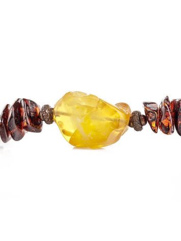 Multicolor Raw Amber Beaded Necklace The Indonesia, image , picture 5