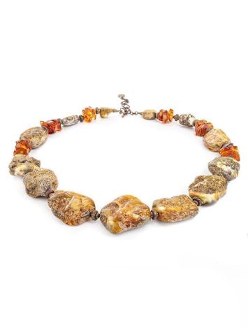 Raw Amber Beaded Necklace The Indonesia, image , picture 3