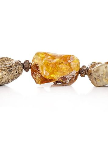 Raw Amber Beaded Necklace The Indonesia, image , picture 4