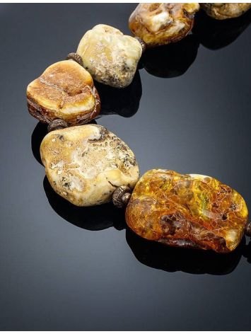 Raw Amber Beaded Necklace The Indonesia, image , picture 2