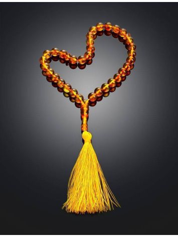 Muslim 33 Cognac Amber Prayer Beads, image , picture 2