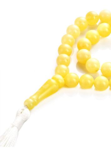 Islamic 33 Honey Amber Prayer Beads, image , picture 3