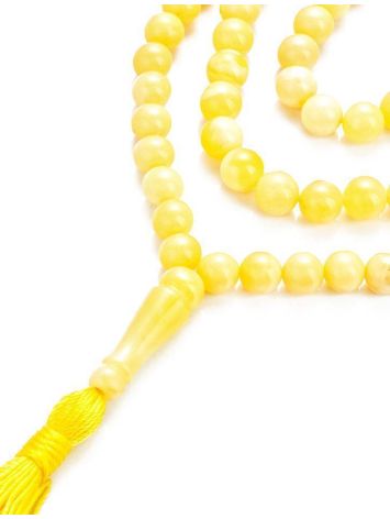 Muslim 99 Honey Amber Prayer Beads, image , picture 3