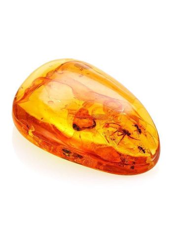 Lemon Amber Stone With Spider Inclusion, image , picture 8