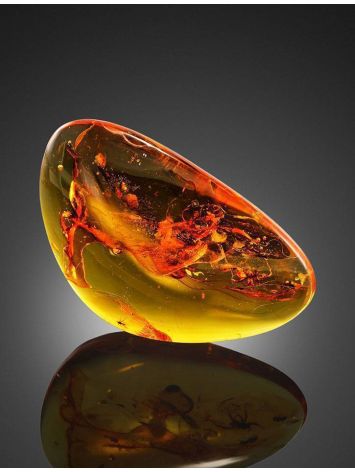 Lemon Amber Stone With Spider Inclusion, image , picture 6