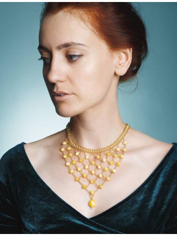 Amber Necklace With Beads The Fable, image , picture 5