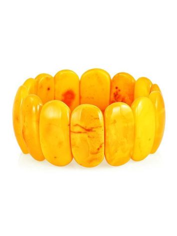 Vintage Style Honey Amber Stretch Bracelet, image , picture 3