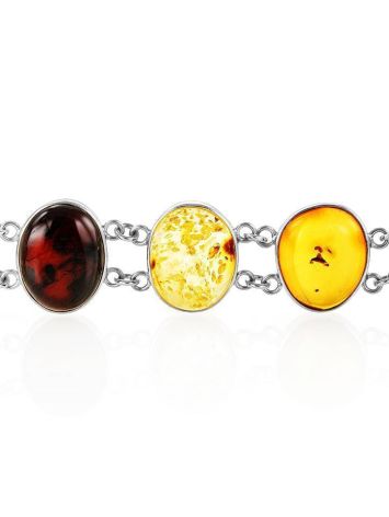 Amber Bracelet In Sterling Silver The Glow, image , picture 5