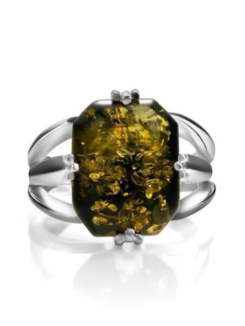 Faceted Amber Ring In sterling Silver The Jazz, Ring Size: 10 / 20, image , picture 5