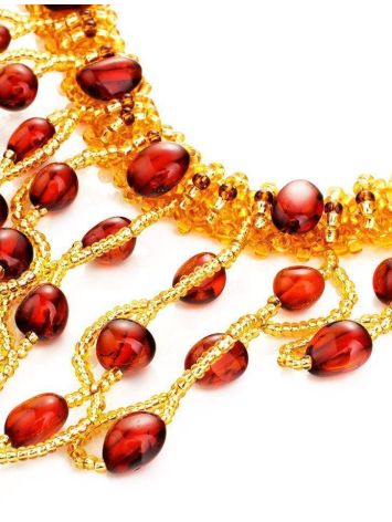 Amber Necklace With Beads The Fable, image , picture 4