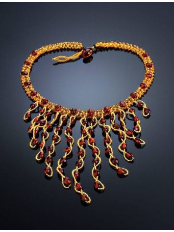 Amber Necklace With Beads The Fable, image , picture 2
