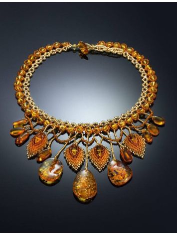 Amber Necklace With Beads The Fable, image , picture 2