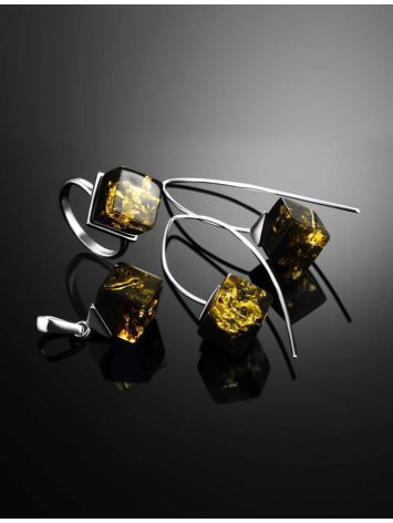 Geometric Green Amber Pendant The Sugar, image , picture 4