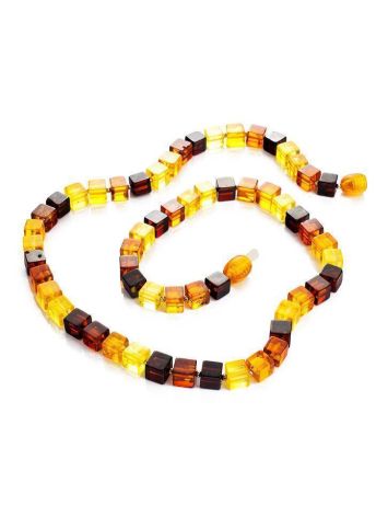 Multicolor Amber Square Beaded Necklace The Sugar, image , picture 3