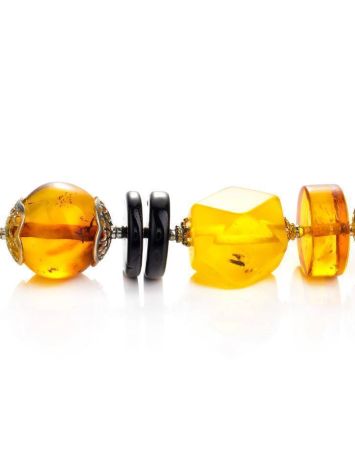 Multicolor Amber Beaded Bracelet, image , picture 3