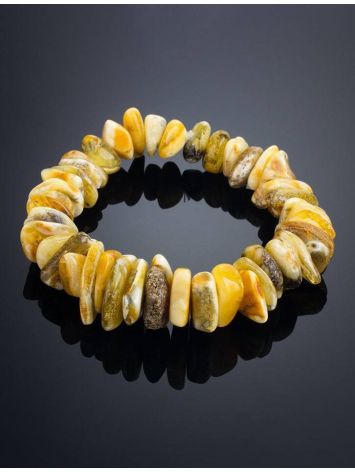 Unpolished Honey Amber Bracelet, image , picture 2