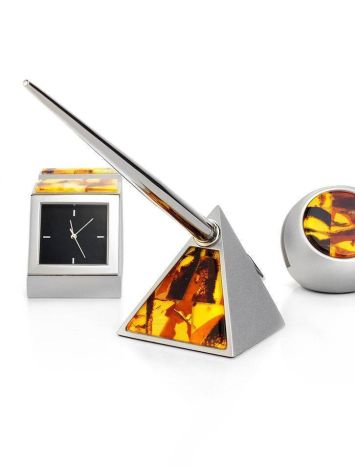 Mosaic Amber Office Desk Set With Metal, image , picture 3