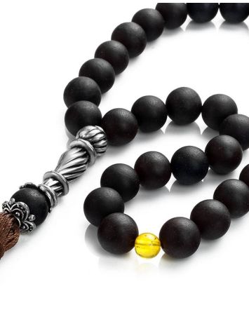 Islamic 33 Black Amber Prayer Beads The Cuba, image , picture 5
