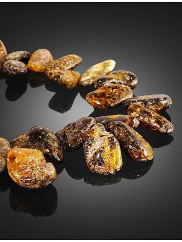 Black Amber Beaded Necklace, image , picture 4