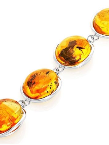 Link Amber Bracelet In Sterling Silver The Clio, image , picture 6