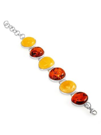 Link Amber Bracelet In Sterling Silver The Glow, image , picture 3