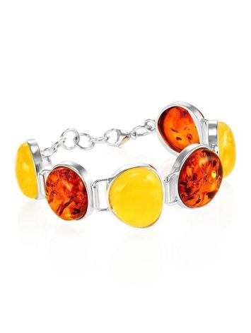 Link Amber Bracelet In Sterling Silver The Glow, image , picture 4