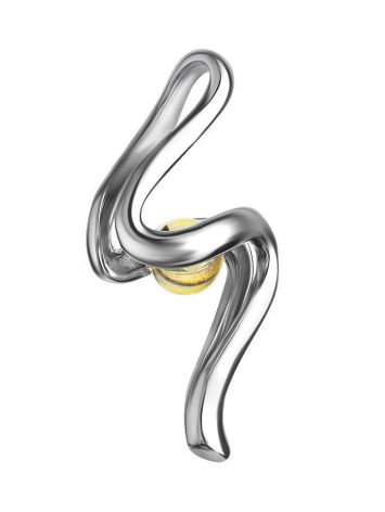 Lemon Amber Pendant In Sterling Silver The Leia, image , picture 3
