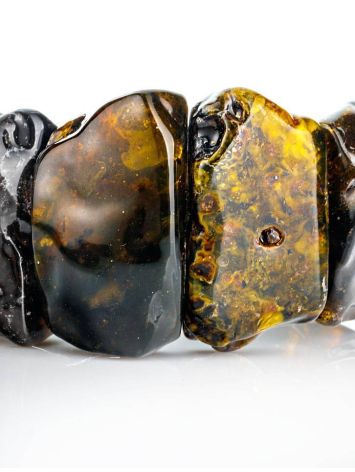 Raw Amber Beaded Bracelet The Volcano, image , picture 3