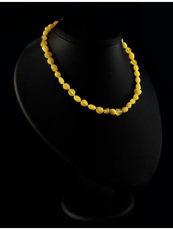 Honey Amber Beaded Choker Necklace, image , picture 4
