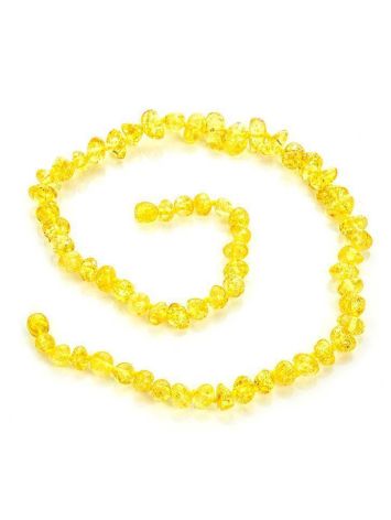 Lemon Amber Beaded Necklace, image , picture 4