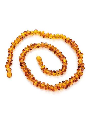 Cognac Amber Beaded Necklace, image , picture 3