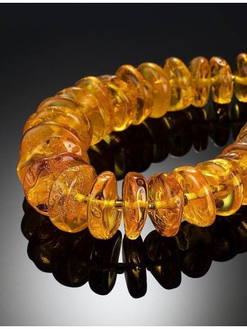 Bright Lemon Amber Beaded Necklace, image , picture 2