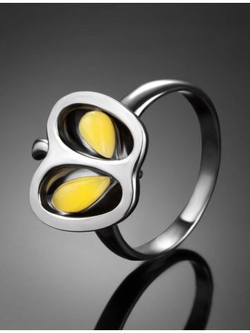Sweet Honey Amber Apple Ring In Sterling Silver The Confiture​, Ring Size: 11.5 / 21, image , picture 2