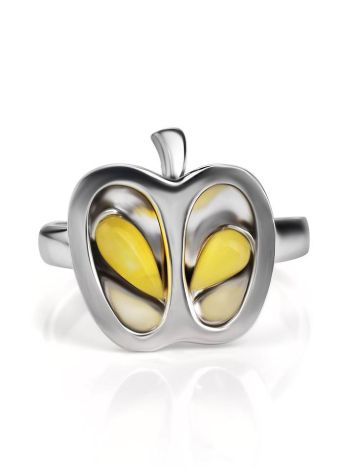 Sweet Honey Amber Apple Ring In Sterling Silver The Confiture​, Ring Size: 11.5 / 21, image , picture 3