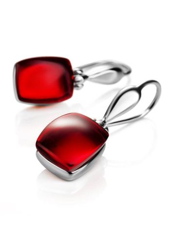 Amber Earrings In Sterling Silver The Sangria, image , picture 4