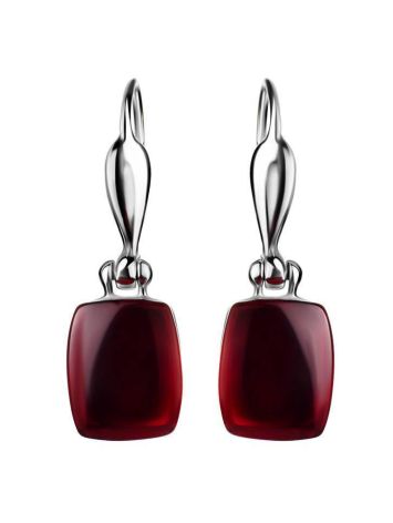 Amber Earrings In Sterling Silver The Sangria, image , picture 5
