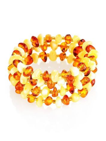 Multicolor Amber Wrap Bracelet, image , picture 4