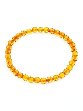 Faceted Amber Beaded Bracelet The Prague, image , picture 4