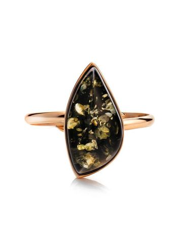 Adjustable Amber Ring In Gold The Lagoon, Ring Size: Adjustable, image , picture 4