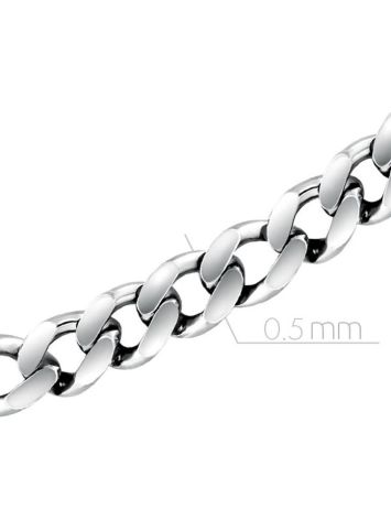 Sterling Silver Curb Chain, Length: 50, image , picture 2