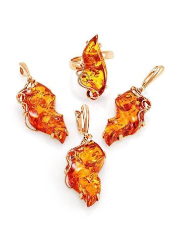 Adjustable Amber Ring In Gold The Rialto, Ring Size: Adjustable, image , picture 5